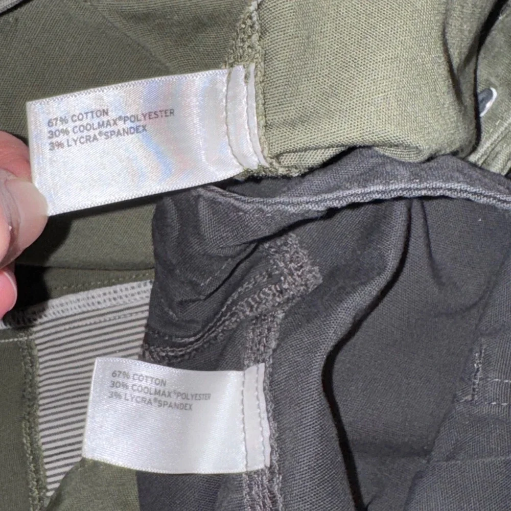 Duluth Trading Co CurveSetter Shorts Womens 10 Grey Green Lot 2 EUC Stretch - Picture 8 of 10